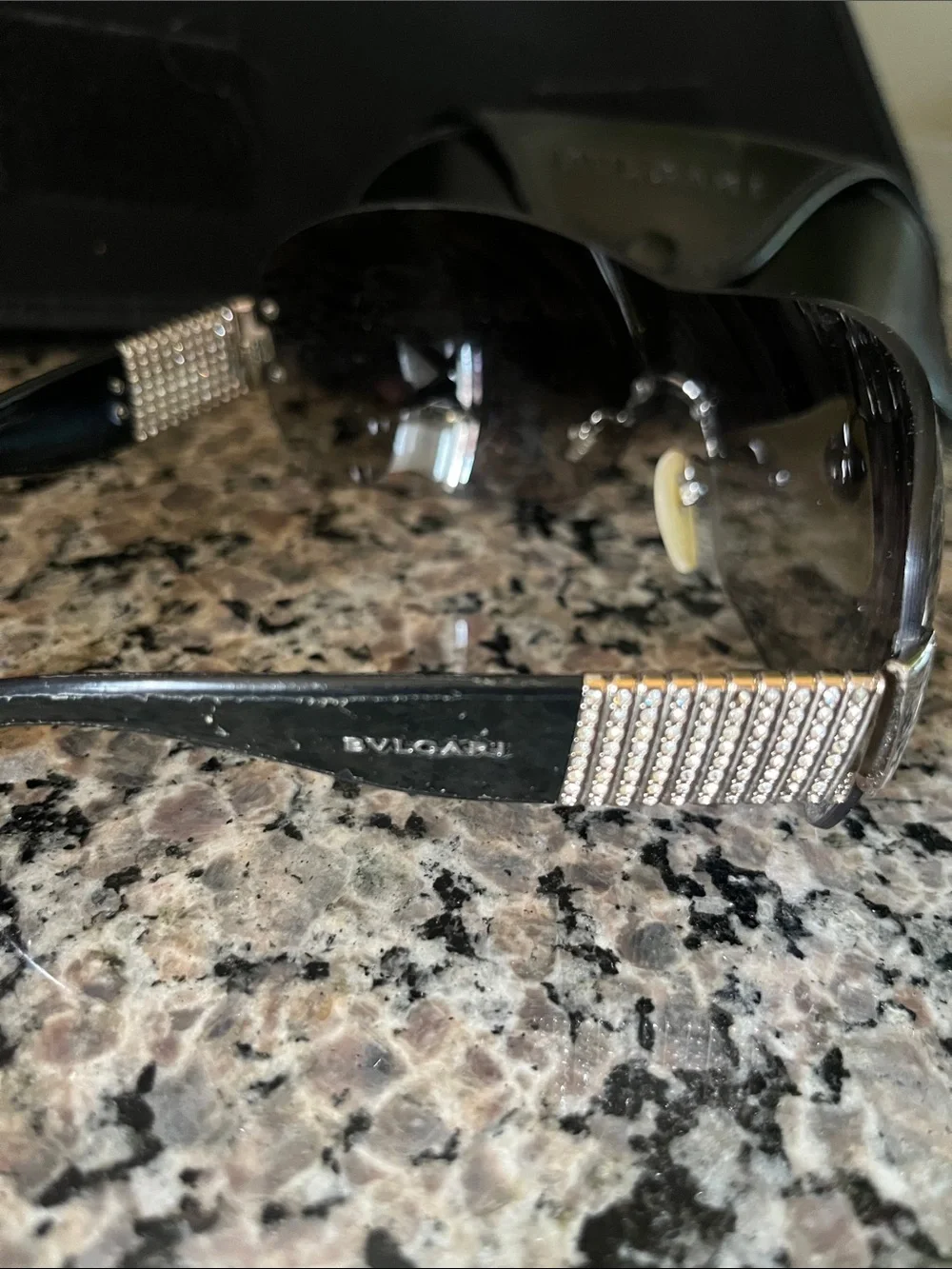 Bvlgari Sunglasses Swarovski Crystals w/ Case